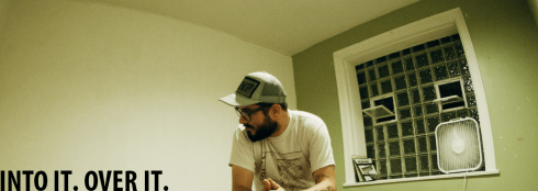 banner into it over it