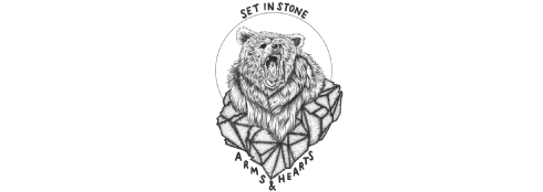 banner Arms & Hearts - Set In Stone